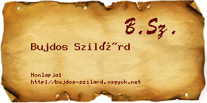 Bujdos Szilárd névjegykártya