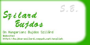 szilard bujdos business card